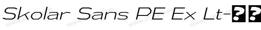 Skolar Sans PE Ex Lt字体转换